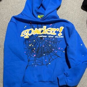 Blue Spider Graphic Hoodie